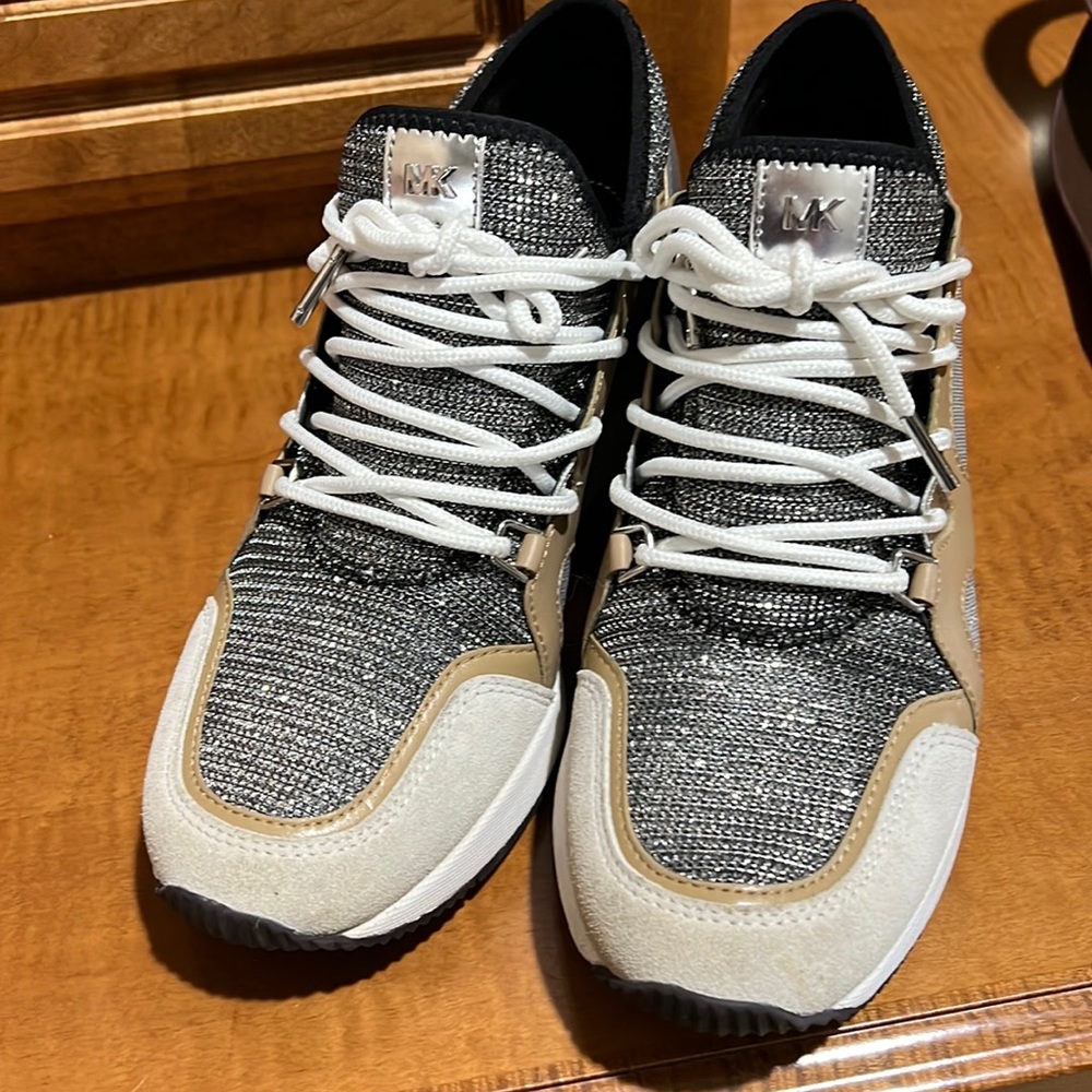 Michael Kors wedge sneakers size 8